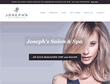 Tablet Screenshot of josephssalon.com